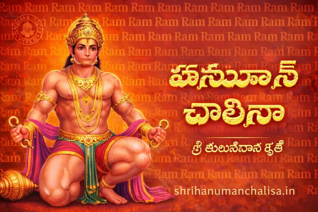 Hanuman Chalisa in Telugu Lyrics | తెలుగు హనుమాన్ చాలీసా Pdf 3 Hanumn Chalisa in Telugu pdf
