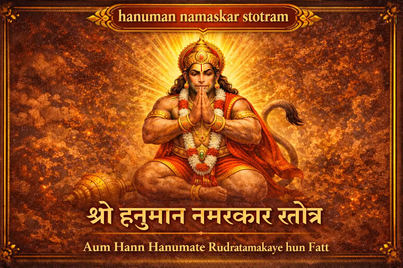 Hanuman namaskar mantra lyrics