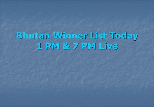 Bhutan winner list