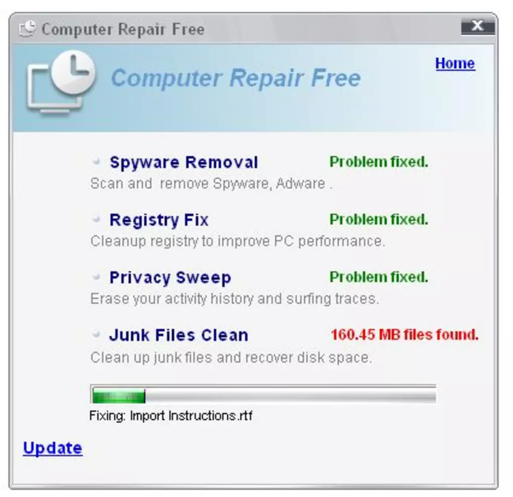 computer repair screenshot