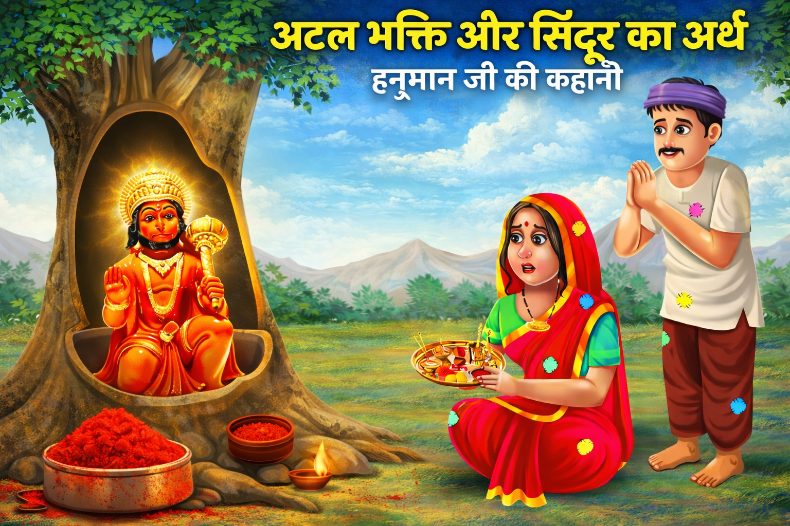 hanuman ji ki kahani atut bhakti or sindoor ki keemat